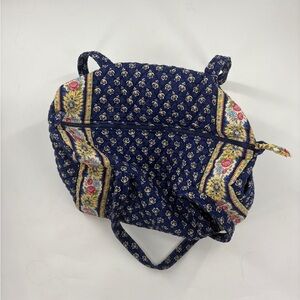 Vera Bradley Cottagecore Royal Blue Flower Double handle shoulder bag